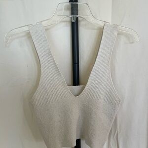 Urban Outfitters Cream Textured Top